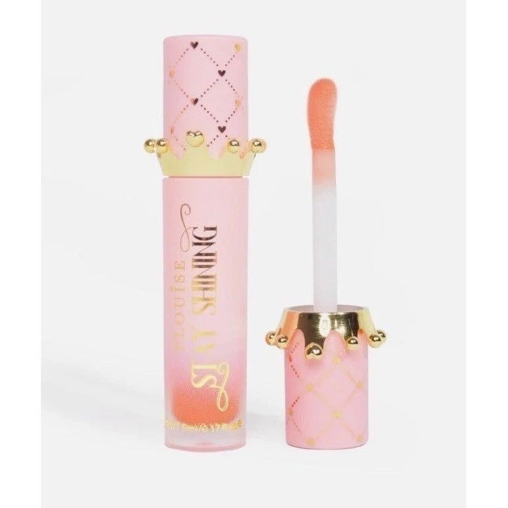 P.Louise Stay Shining Crown Lip Oil – Shade: "Peach‎ Please" Brand New In Box